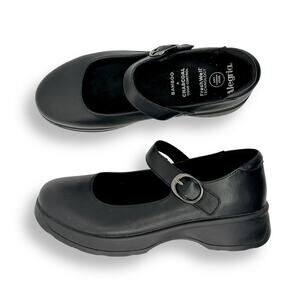 Alegria Women's Jazmine Black Nappa Shoe Mary Jane Comfort EU 39 US 9 Buckle